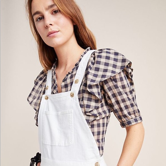 ✨ Anthropologie Pilcro Denim White Overalls - Picture 4 of 7